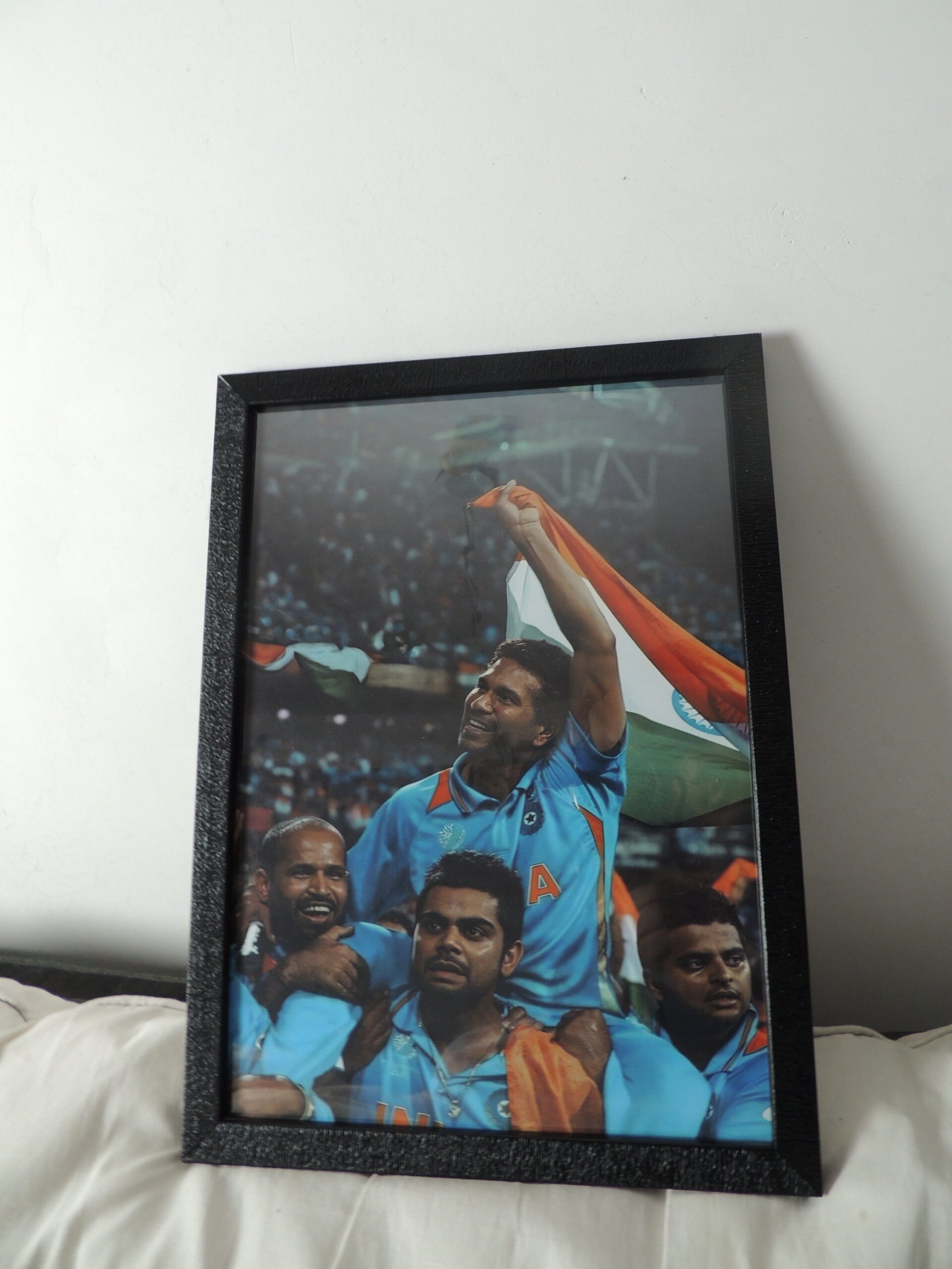 Sachin Tendulkar Victory Inspirational Poster Framed