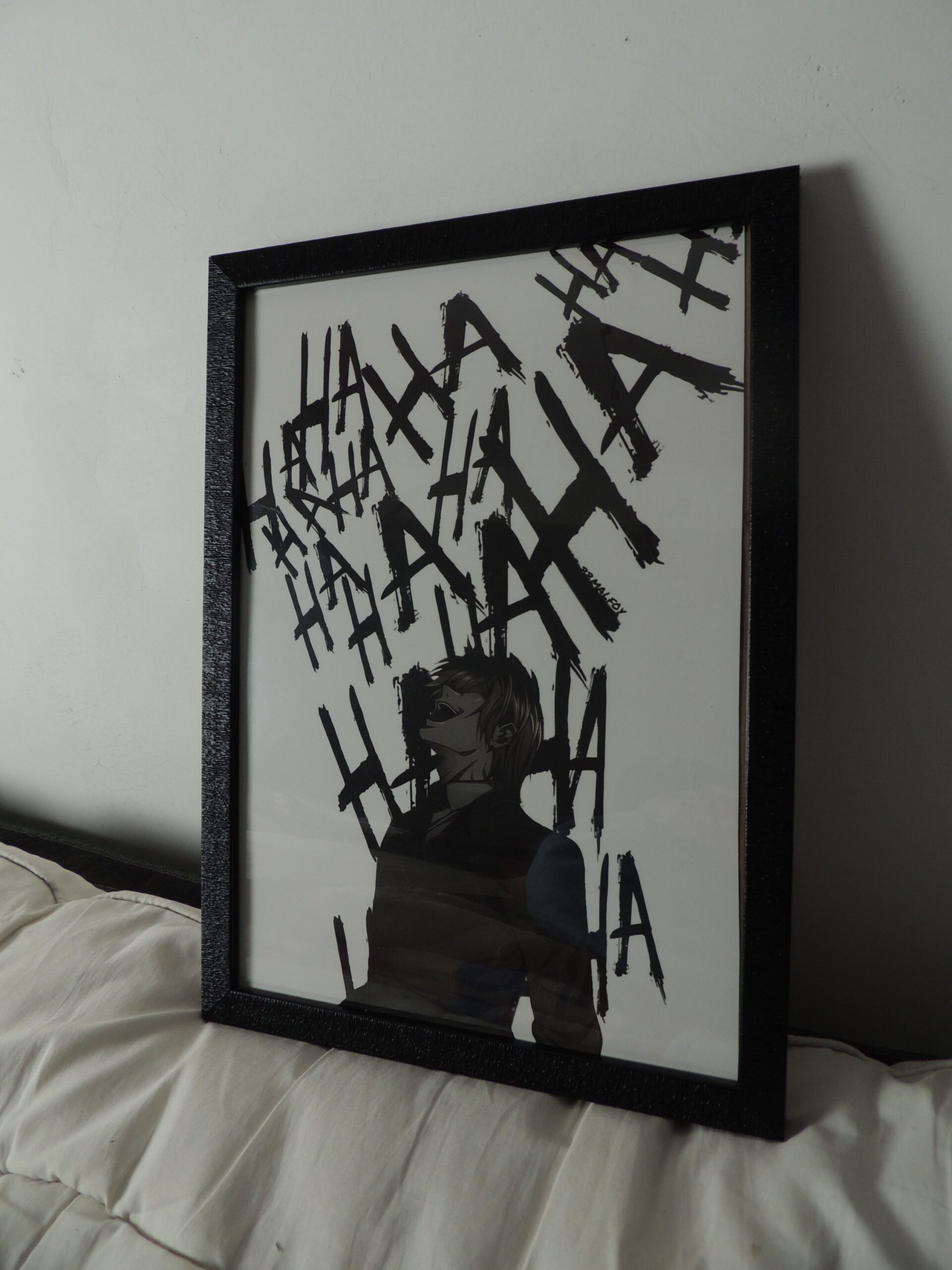 Light Yagami Death Note Inspired Framed Poster A4