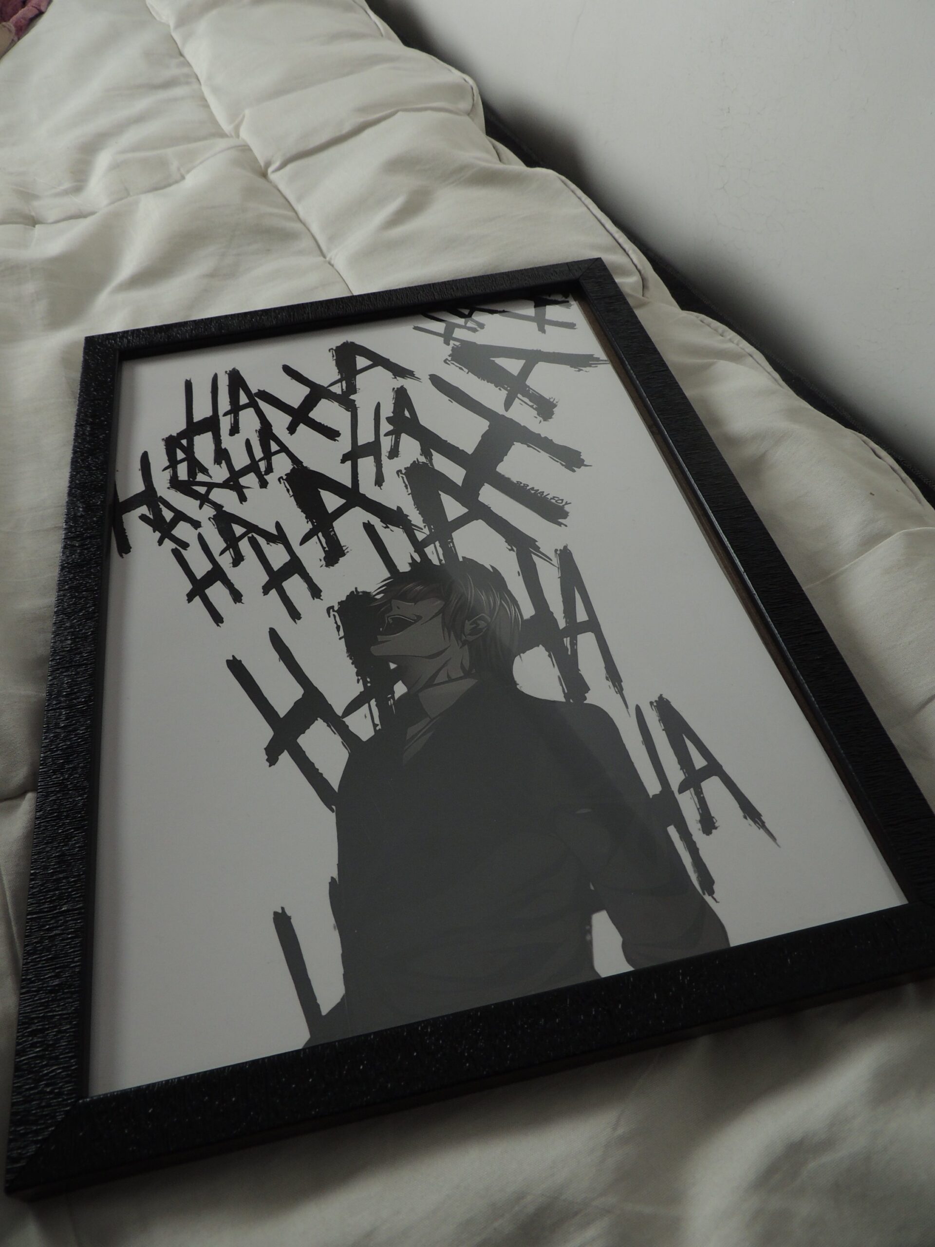Light Yagami Death Note Inspired Framed Poster A4 - Image 3