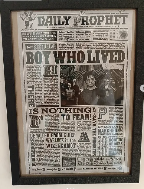 Daily Prophet Framed Poster - A4 - Image 3