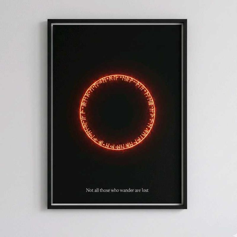 Lord of the Rings Framed A4 Poster