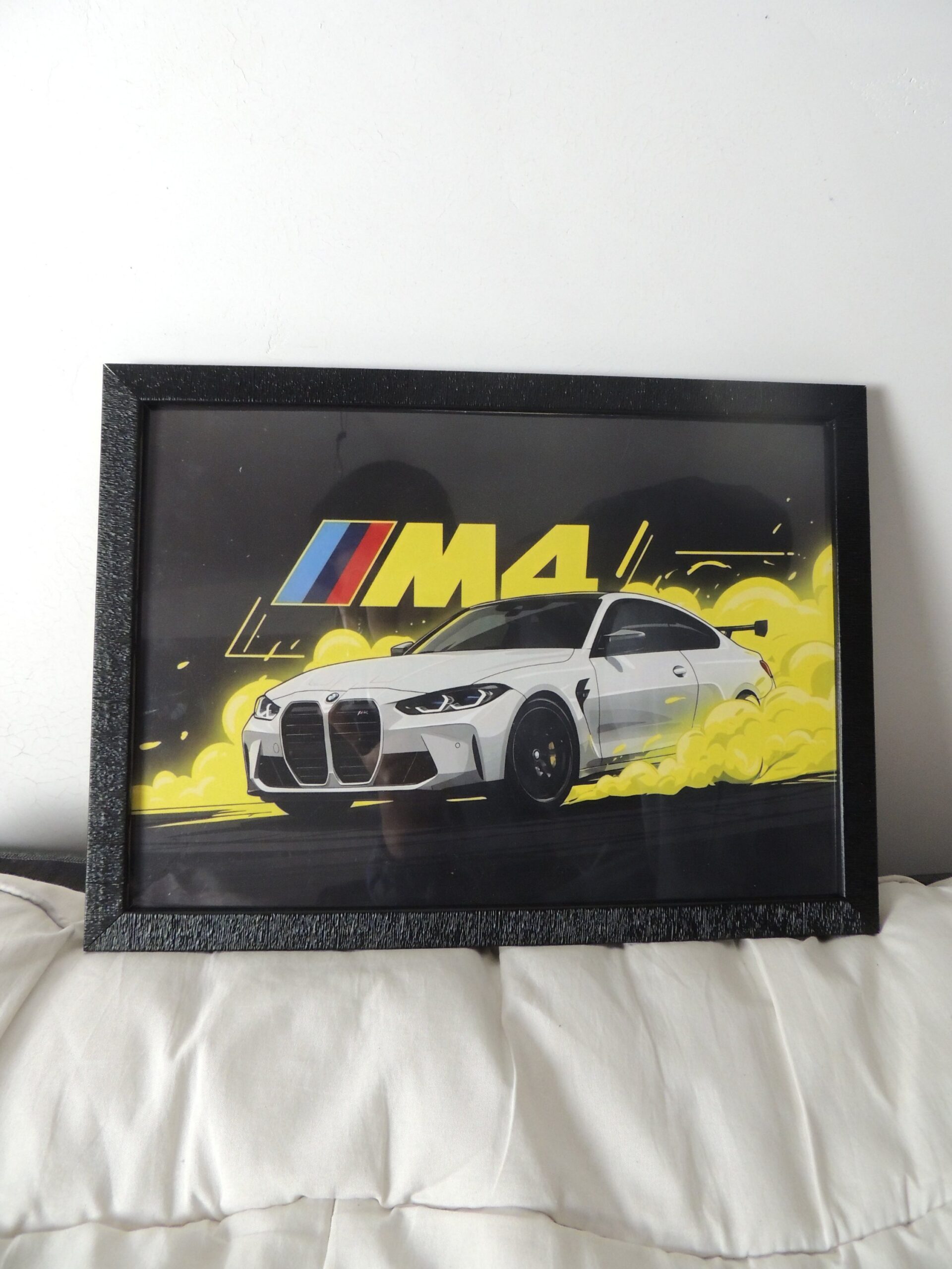 BMW M4 Framed A4 Poster