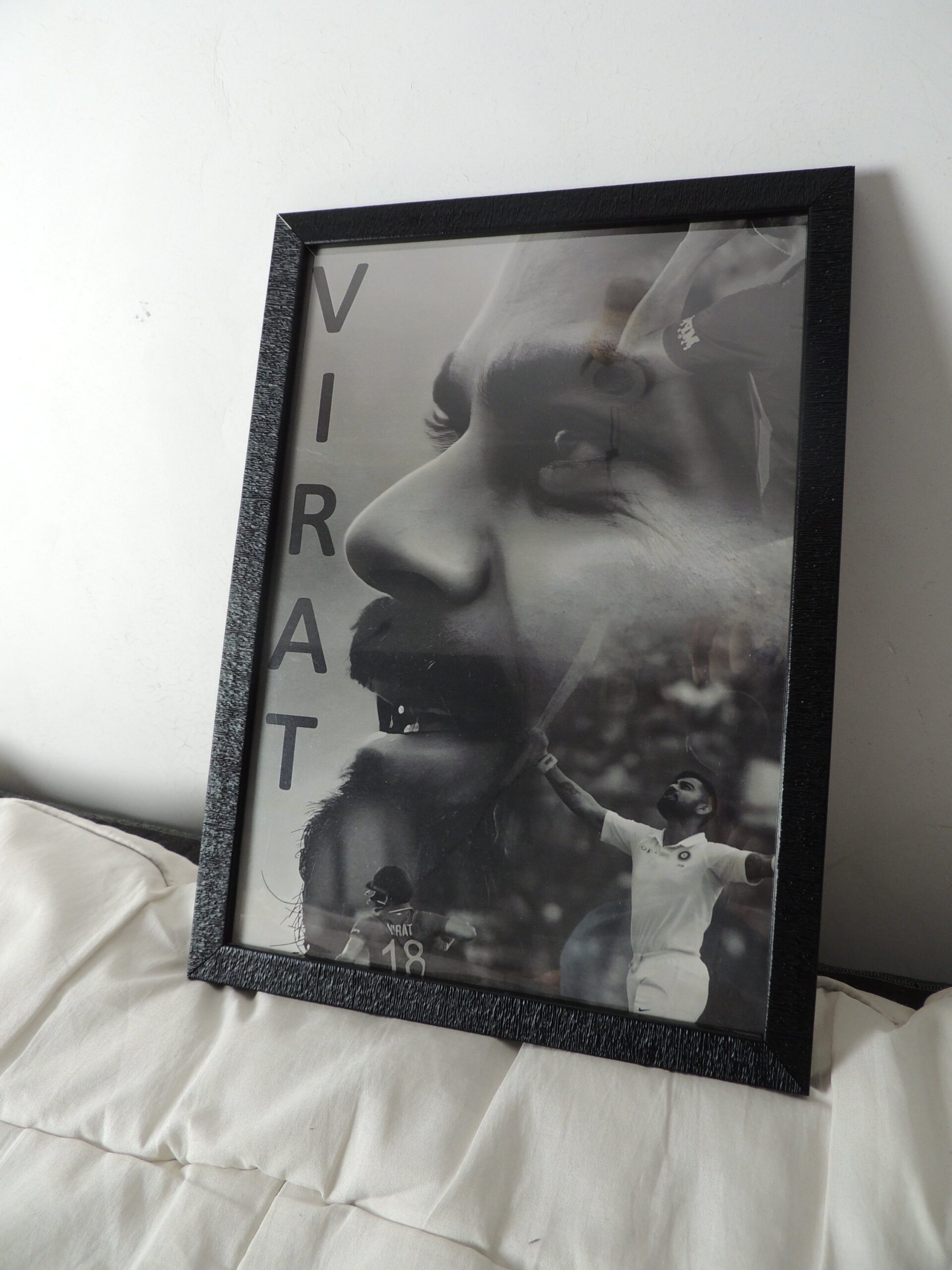 Virat Kohli A4 Sized Framed Poster - Image 2