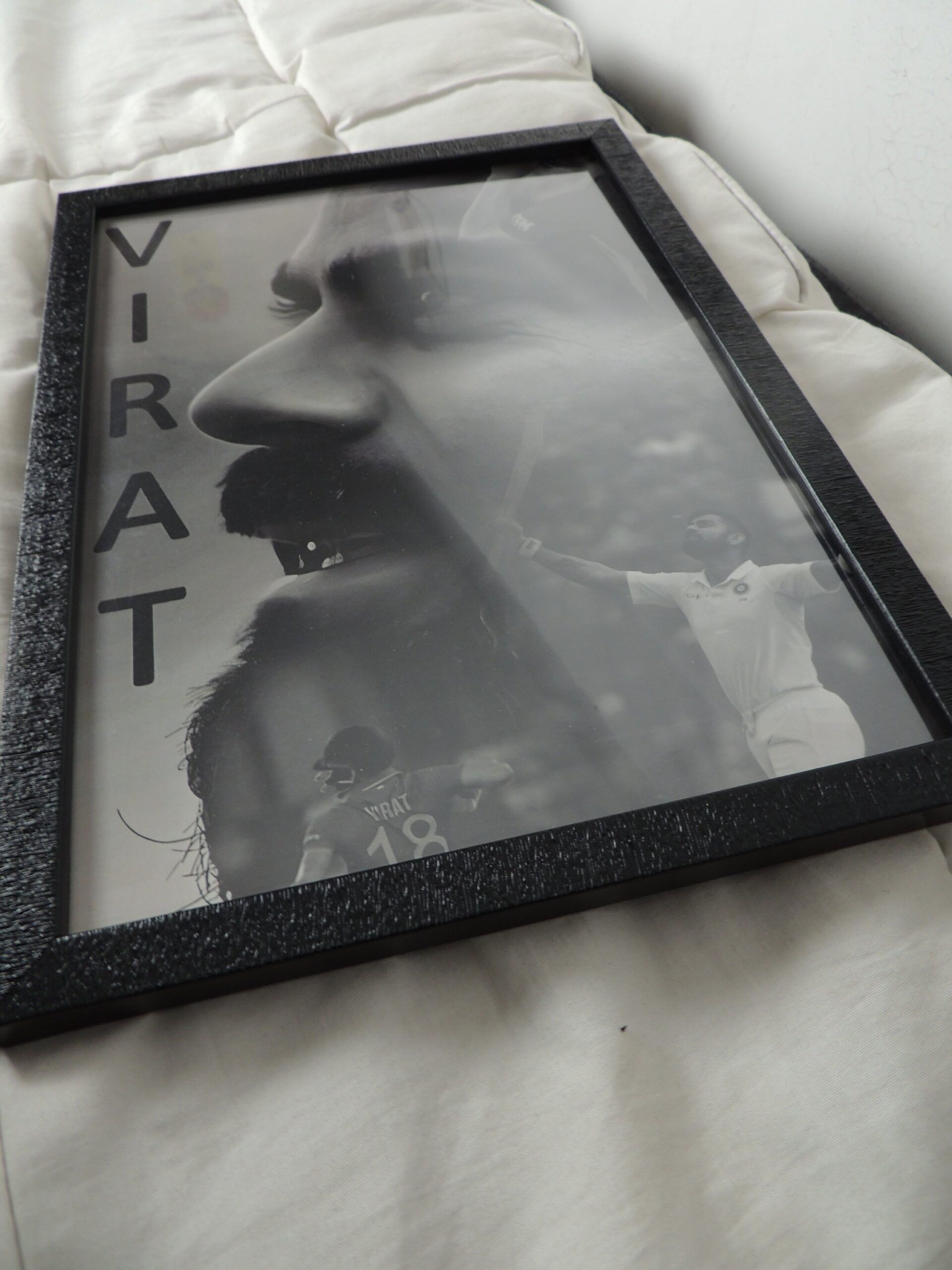 Virat Kohli A4 Sized Framed Poster - Image 3