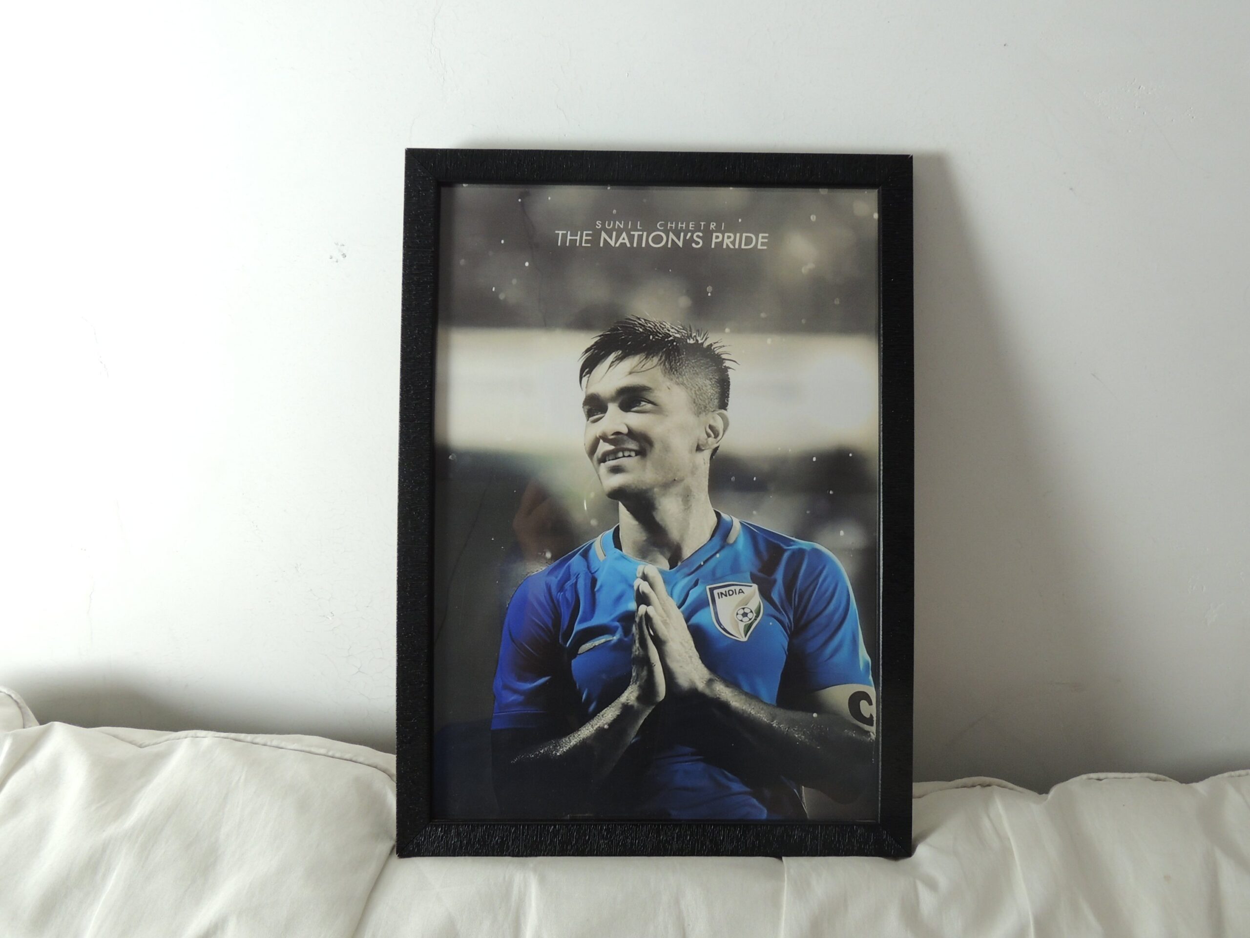 Sunil Chhetri A4 Framed Poster - Image 3