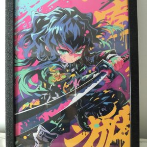 Muichiro Tokito Demon Slayer A4 Framed Poster.