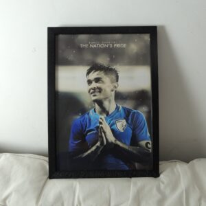 Sunil Chhetri A4 Framed Poster