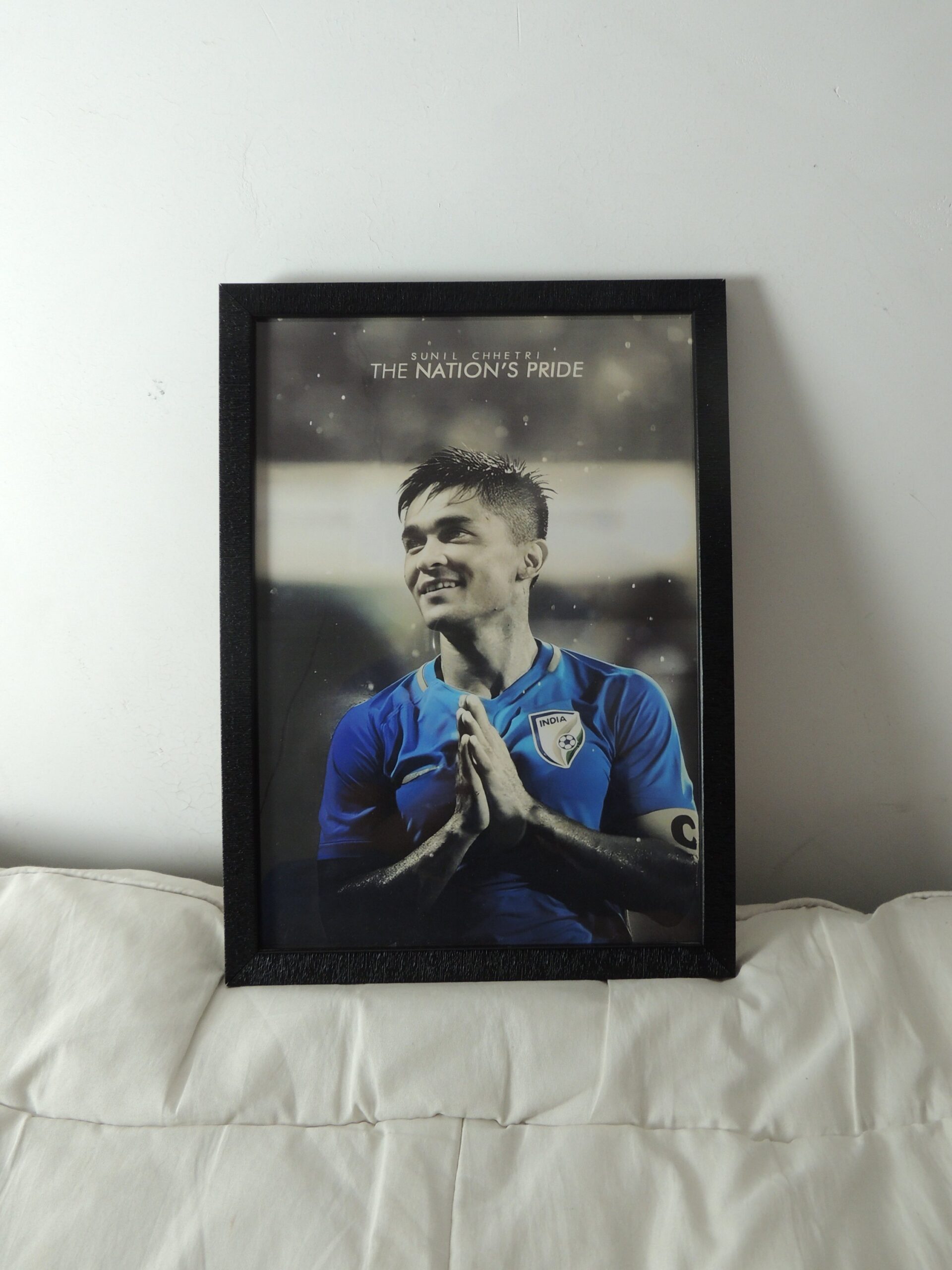 Sunil Chhetri A4 Framed Poster