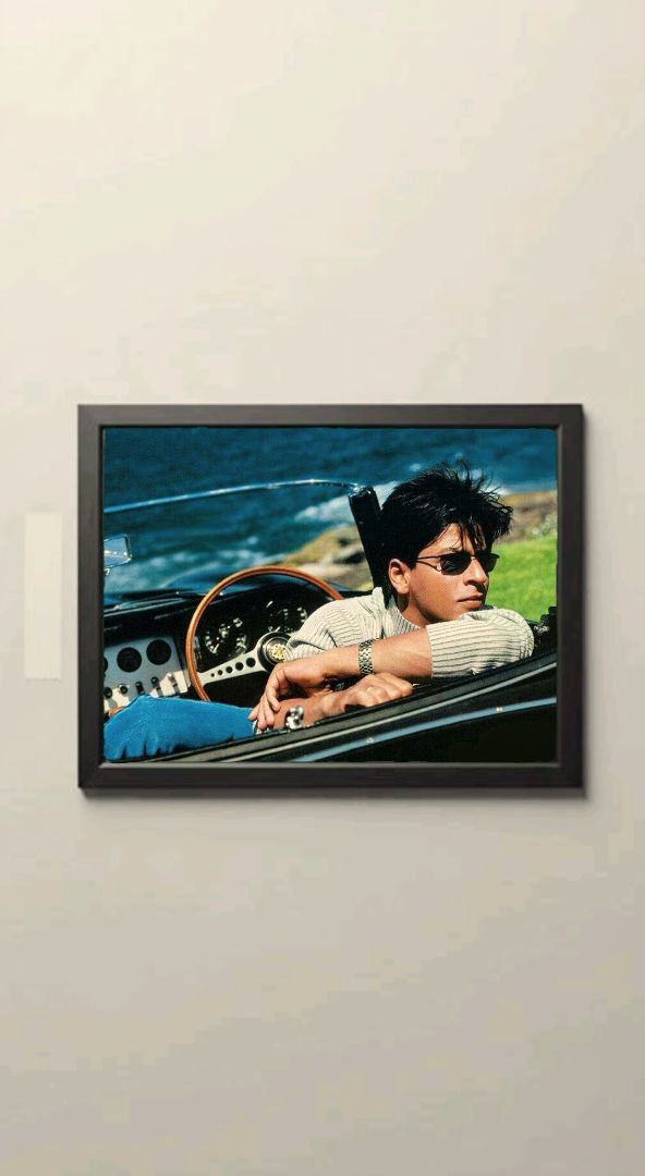SRK Framed Poster A4