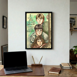 Harry Potter 'The Golden Trio' Framed Poster A4