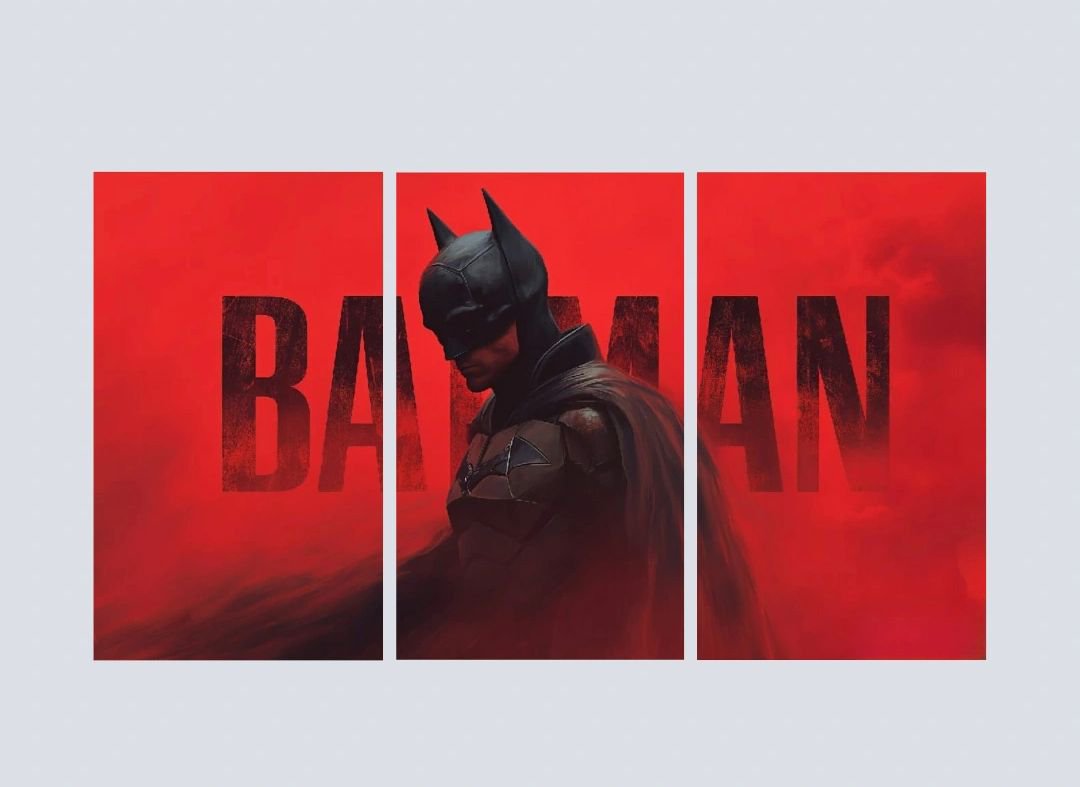 Batman A4 Split Poster (Unframed)