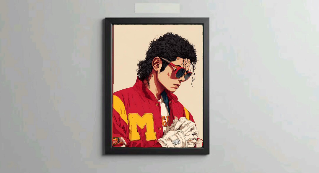 Michael Jackson Framed A4 Poster - Image 2