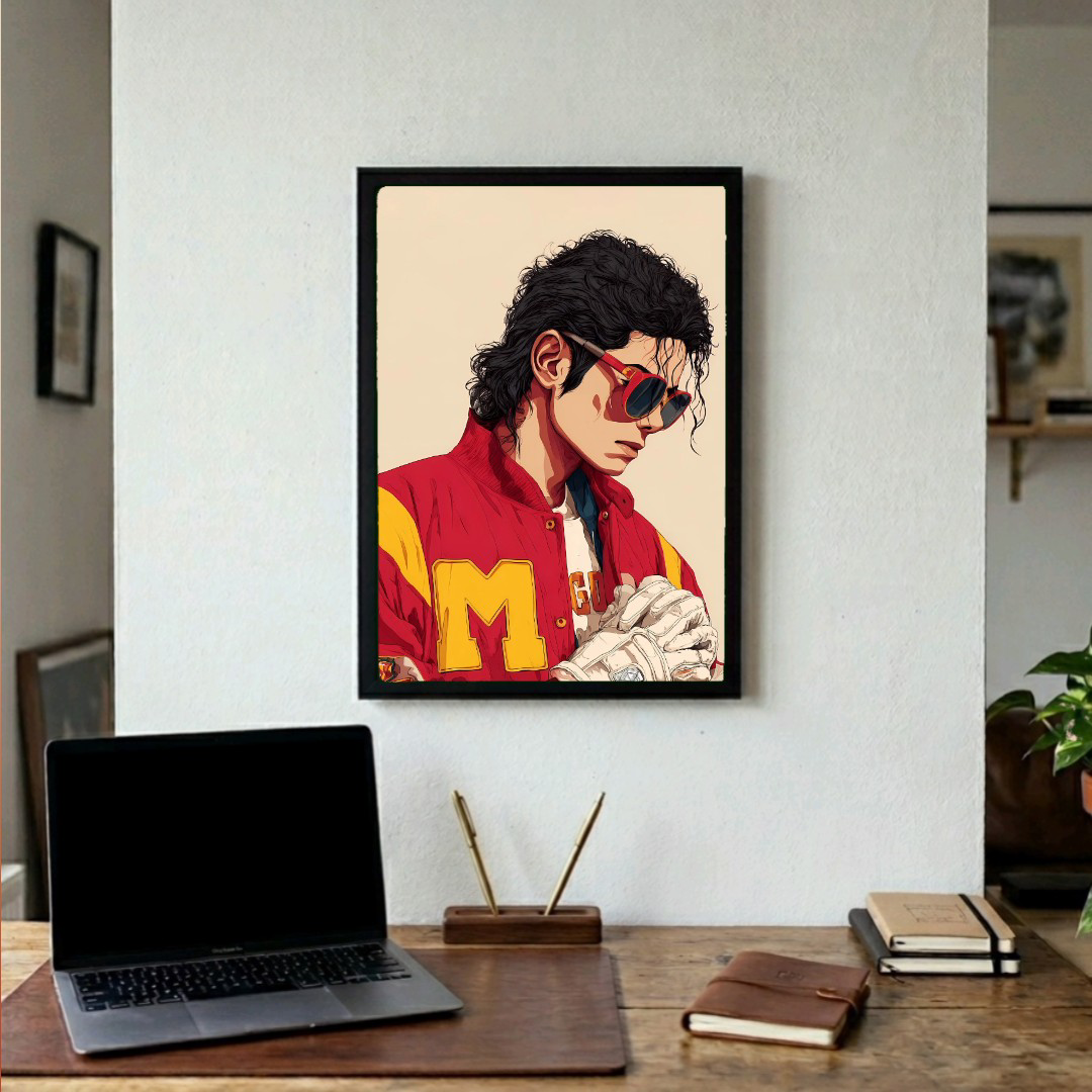 Michael Jackson Framed A4 Poster
