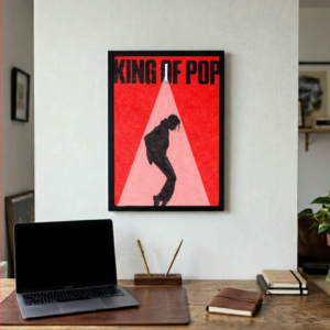 'King of Pop' Michael Jackson Framed Poster